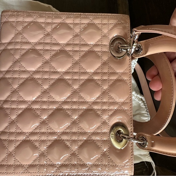 Dior Patent Cannage Medium Lady Dior Pink-COA included - Picture 8 of 16